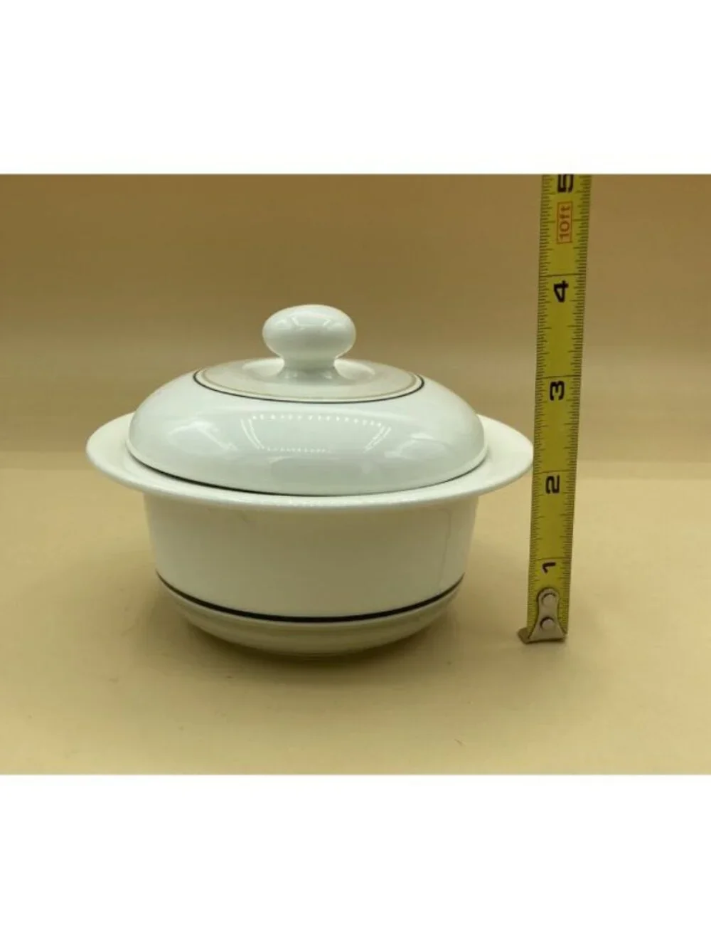 ARABIA Finland Seita Arctica Sugar Bowl With Lid